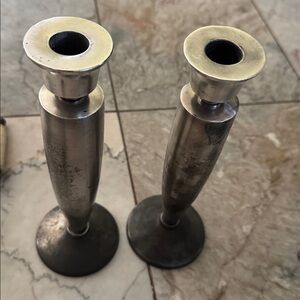 Vintage Silver Platedcandle Holder